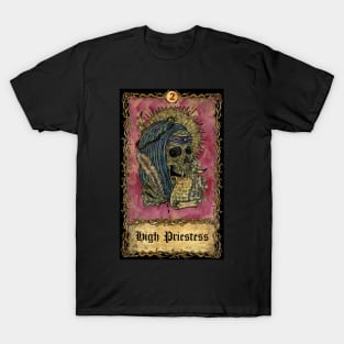 High Priestess. Eternal Bones Tarot (Colorful) T-Shirt